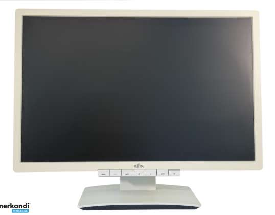 40x used Fujitsu B22W-6 White 1680x1050p VGA, DVI, DP monitors