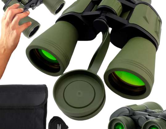 SOLID Military Hunting Binoculars GLASS OPTICS 20x50 ZOOM BaK-4 + VISION-5 CASE