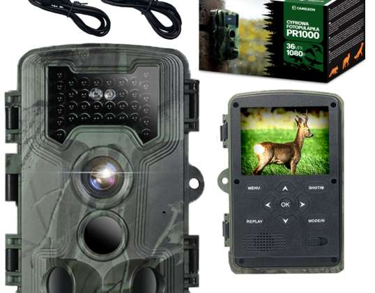 IR Trail Camera Forest Hunting Camera POOLS MENU voor SD-kaart FHD 36Mpx PR1000