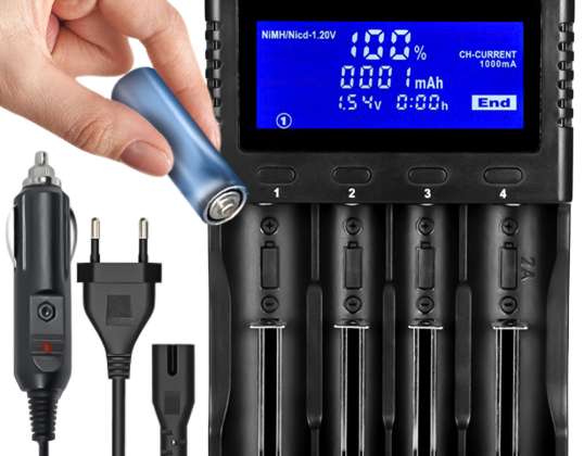 ULTRA Fast Battery Charger for AA & AAA 230V 12V LII-PD4 Batteries