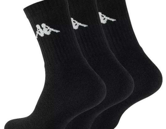 Оригинальные мужские хлопковые спортивные носки KAPPA® в упаковке по 3 шт.