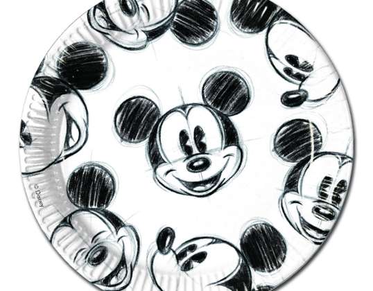 Mickey Faces 25 Paper Plates 23cm