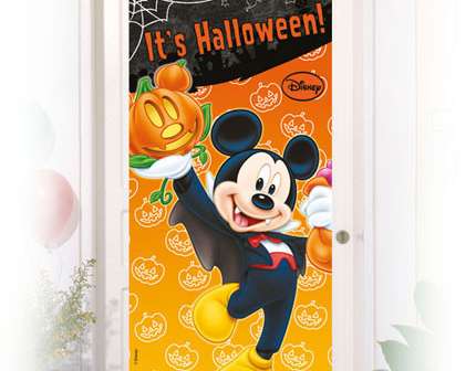 Микки Хэллоуин 1 дверной баннер