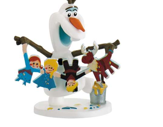 Frozen: Olaf se descongela sobre Olaf con una figura de juego de guirnaldas
