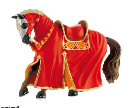 Bullyland 80768 Turnajový kůň červená figurka