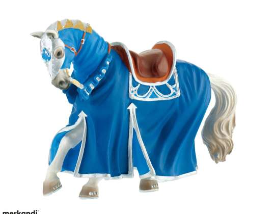 Bullyland 80769 Figúrka turnajovej modrej hry koňa