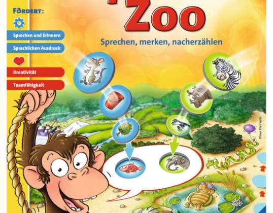 Ravensburger 24945 Усуканият език зоопарк образователна игра
