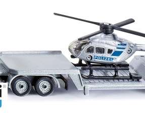 SIKU 1610 low-loader with helicopter model car
