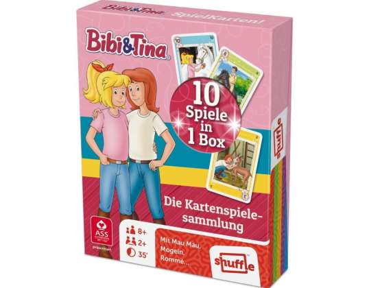 ASS22577507 Altenburger Bibi & Tina Speelkaarten! 10 spellen in 1 doos