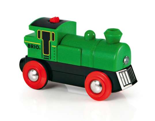 BRIO 33595 Hitra lokomotiva z zeleno baterijo