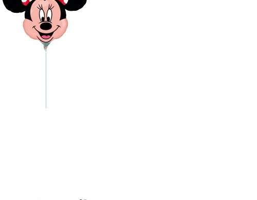 Ballon en aluminium Minnie Mouse Head Mini Forme
