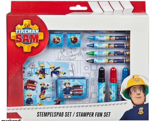 Fireman Sam Stamp Fun Set 26 pezzi