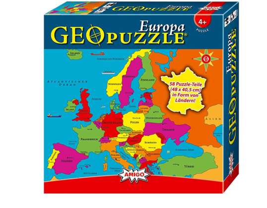 Amigo 00380 GeoPuzzle Avrupa