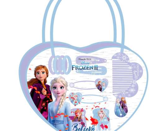 Disney Frozen 2 / Frozen 2 Heart-shaped bag with hair accessories