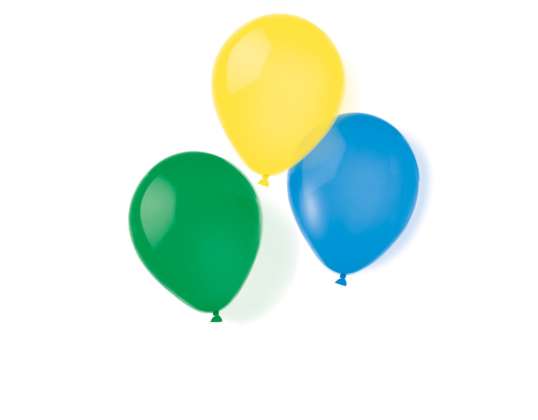 8 Latex Balloons Metallic