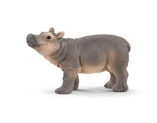 Schleich 14831 Figurina Cucciolo di ippopotamo selvatico