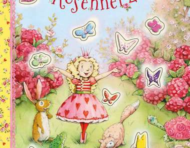 Pink heart of roses. Ten Colorful Magic Butterflies Book