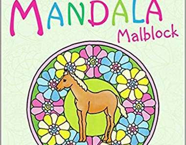 Kalın Mandala Boyama Pedim / Atlar ve Midilliler Kitabı