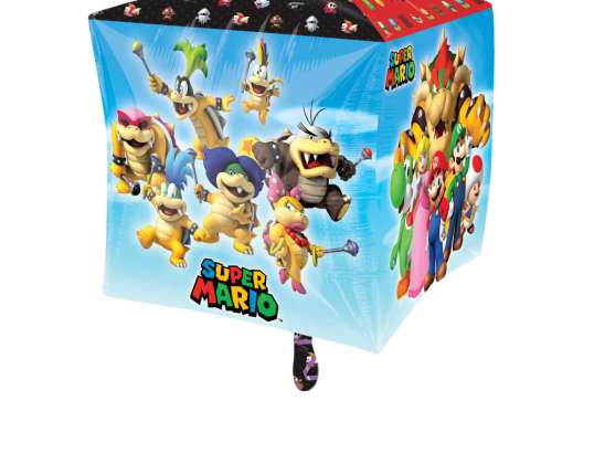 Super Mario Bros.   Balão Cubez Folha 38x38cm