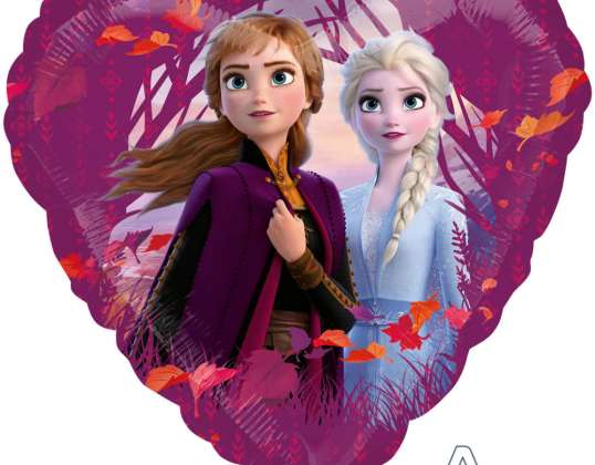 Disney Frozen 2 smrznuta 2 folija u obliku srca balon