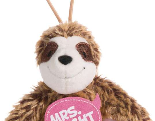 Nici Sloth Mrs. Right 8 cm with Loop Pendant