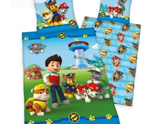 Paw Patrol vendbart sengetøy Renforcé 80 x 80 135 x 200 cm