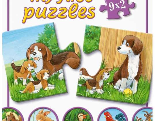 Ravensburger 05072 Familii de animale puzzle pentru copii la fermă