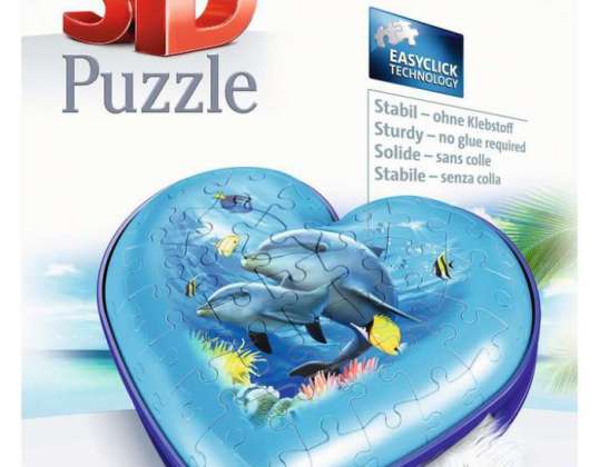 Ravensburger 11172 3D puzzle Heart Box Zemūdens pasaule