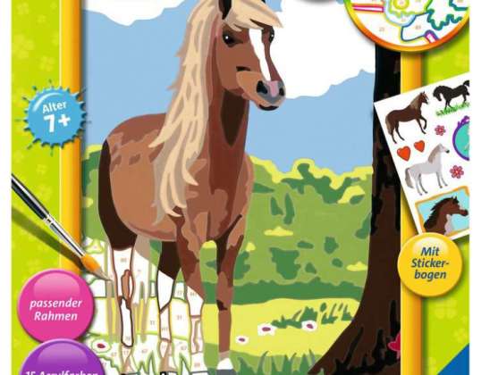 Ravensburger 28515 Painting by numbers: horse luck