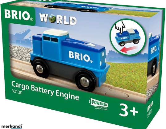 BRIO 33130   Blaue Batterie Frachtlok