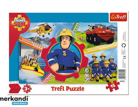 Feuerwehrmann Sam   Rahmen Puzzle 31351   15 Teile