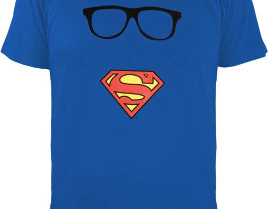 Superman "Superman's Mask" T Shirt Uomo taglia blu M