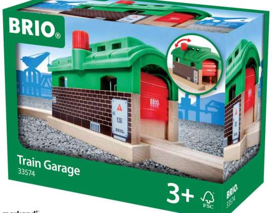 BRIO 33574 Locomotive shed with roller shutter