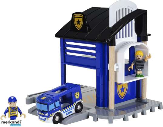 BRIO 33813   Polizeistation mit Einsatzfahrzeug