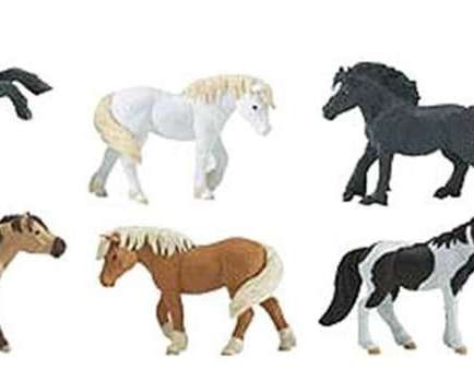 Safari 681104 Ponies Toob Miniature Replica