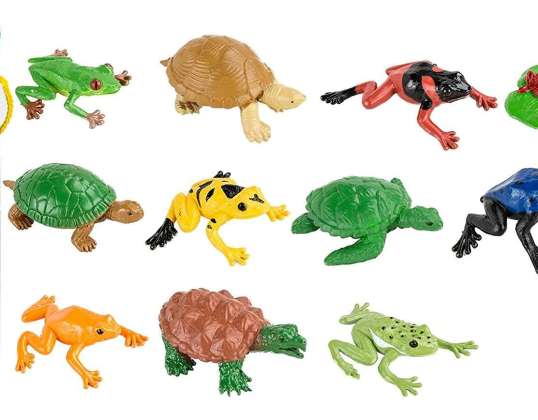 Safari 694804 Frösche und Schildkröten Toob Miniatur Replika