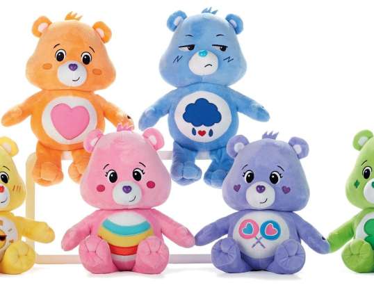 Glücksbärchis / Care Bears pliušinės figūros 6 asilas. 21cm