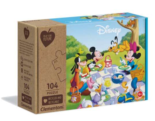 Clementoni 27153 Mickey Mouse 104 Teile Puzzel Speciale Serie Puzzel Spelen voor de toekomst