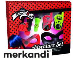 Miraculous Adventureset 6 pieces Contents: 2 masks 1 binoculars 1 flashlight 2 walky talkies