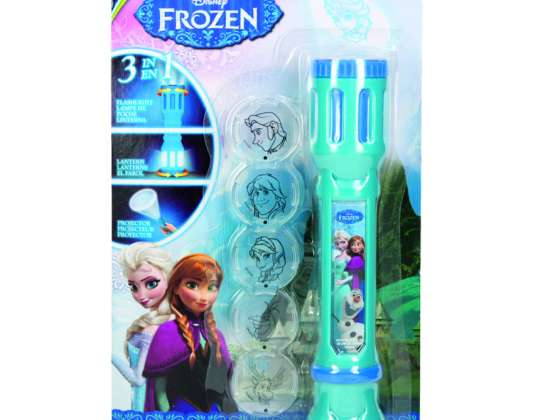 Lampe de poche Frozen / Frozen 2 avec 6 lentilles interchangeables pour la projection