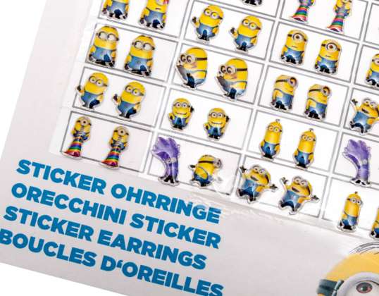 Despicable Me 24 Sticker Earrings