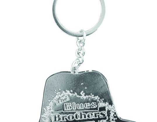Blues Brothers engraved metal keychain