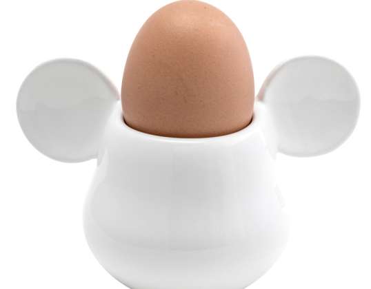 Disney Mickey Mouse 3D Tazza d'uovo in ceramica bianca