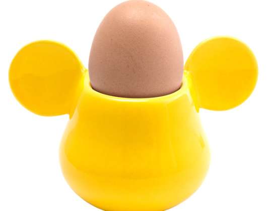 Disney Mickey Mouse 3D Ceramic Egg Cup Amarillo