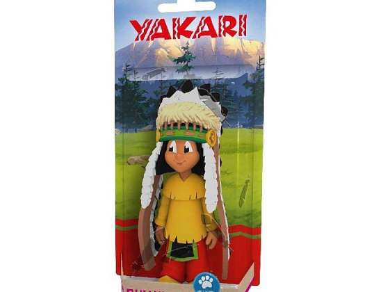 Bullyland 43364 Yakari figur med fjær hodeplagg