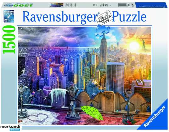 Ravensburger 16008 New York-i téli és nyári puzzle 1500 darab