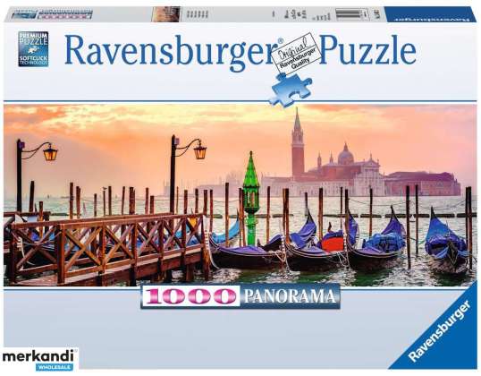 Ravensburger 15082 Gondolas Venēcijā Panorāmas puzle 1000 gabali