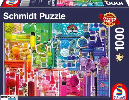 Rainbow Colors 1000 Peças Puzzle