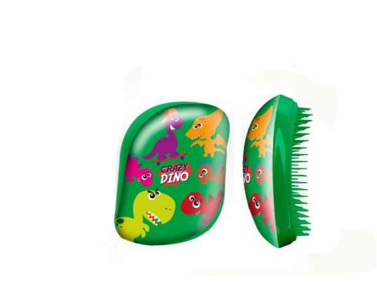 Crazy Dino Handleless Hairbrush