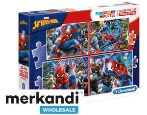 Clementoni 21410   20 60 100 180 Teile Progressive Puzzles   Spiderman